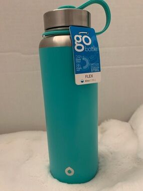 🎄🧑‍🎄 40oz Turquoise Go Bottle Vacuum Insulated Stainless Steel Tumbler NWT
